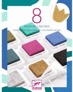 Súprava 8 atramentových vankúšikov s čističom pečiatok - chic