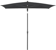 Plážový slnečník ACTIVE 200x120 cm antracit