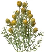 Dekoračný umelý kvet so žltými bodliačikmi - 16*16*47 cm