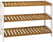 Regál na topánky (botník) Lena, bambusové drevo, 3 police%