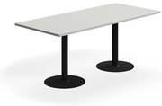 Stôl VERTICUS, 1800x800x720 mm, svetlošedá/čierna