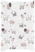 Vulpi Tvrdá prebaľovacia podložka 70x47 Akces Pink