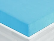 Froté napínacie prestieradlo FR-017 Azúrovo modré 90 x 200 - výška 20 cm