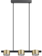 LED Luster na lanku MIRELLA 3xGX53/6W/230V zlatá/čierna