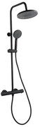 Invena Volos, sprchová sada s termostatickou batériou, čierna matná, INV-AU-37-T04-V