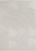 Ayyildiz, Kusový koberec Helix 2201 cream, 60x110, biela, chodba / predsieň