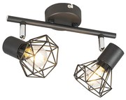 Art Deco nastaviteľné bodové svetlo čierne 2-svetlo - Mosh 2