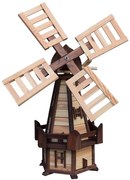 Záhradný veterný mlyn Zefir hnedá/béžová