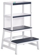 Spielwerk Učiaca veža PLAY borovica, 93x56x49, biela/antracit