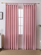 Závesy s pútkami 140 × 180 cm – Oscar púdrové (2ks)