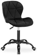 Kancelárska stolička SPINER zamatová, čierna