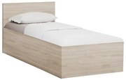 Posteľ SOFIA 90 x 200 cm, dub sonoma Rošt: S lamelovým roštom, Matrac: Matrac COCO MAXI 20 cm