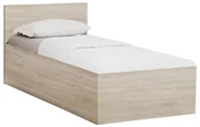 Posteľ SOFIA 90 x 200 cm, dub sonoma Rošt: S lamelovým roštom, Matrac: Matrac COCO MAXI 20 cm