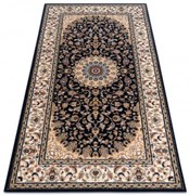 Koberec NAIN Rozeta, ramka 7177/51011 béžový / čierny