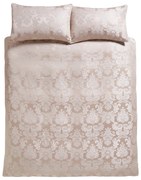 Béžové damaškové obliečky na dvojlôžko 200x200 cm Damask Jacquard – Catherine Lansfield