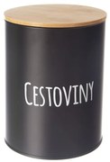 Dóza plech/bambus pr. 13 cm Cestoviny BLACK SK