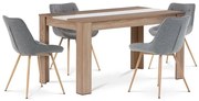 Jedálenský set 1+4 MDF Dub Sonoma/sivá