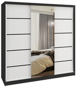 Šatníková skriňa SERENITY 200 cm biely mat MT SERENITY SZP5/0/B/W/0/HIAL