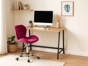 Set do pracovne stôl TAYLOR SONOMA 100x50 cm + kreslo AVOLA VELVET vínové