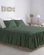 Prehoz Linen Frilly 160 x 210 cm zelený