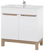 Kúpeľňová stojaci skrinka pod umývadlo BALI biela 80 cm