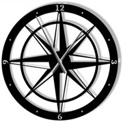 Kovové hodiny Compass 70 cm