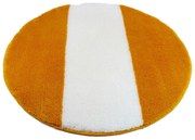 ROUTNER Kúpeľňová predložka ATHENA Žltá 10310 - Žltá / Kruh Ø 90 cm 10310