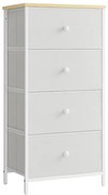 Autronic BONTEC Komoda 45x30x92cm, mdf, sivá, AUK-E1031 GREY Farba: Biela