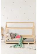 Domčeková detská posteľ z borovicového dreva 70x140 cm Mila MB - Adeko