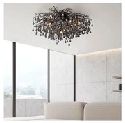 Paul Neuhaus 8092-18 - Prisadený luster ICICLE 14xG9/40W/230V pr. 100 cm čierna