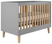 Detská postieľka Kubi sivá 60x120
