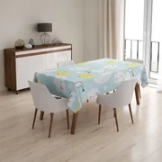 Sablio Obrus Mesiace, slniečka a obláčiky - 130x130 cm