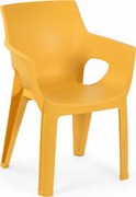 Záhradná jedálenská stolička HARTMAN IVY, žltá