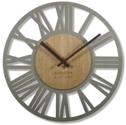 Dekorstudio Moderné drevené hodiny EKO Loft Adulto sivé 50cm