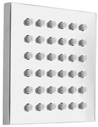 Sapho Sapho, Pevná nástenná sprška hranatá, chróm, AQ216