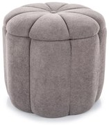 Sivý taburet TUP s úložným priestorom 45x45 cm