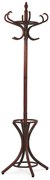 Drevený stojanový vešiak tmavohnedá, 185 cm