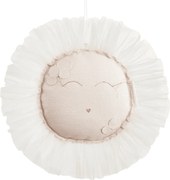 Závesná dekorácia slnka púdrovo ružová 35x35x5cm