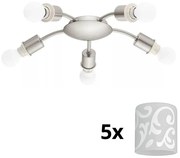 Eglo - LED Stropné svietidlo MY CHOICE 5xE14/4W/230V chróm/biela