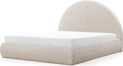 Čalúnená posteľ ORBI so zdvíhacím roštom 160x200 cm béžová