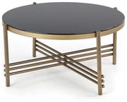 Konferenčný stolík ISMENA 41x80 cm zlatá/čierna