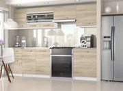 Kuchynská linka Belini 240 cm dub sonoma s pracovnou doskou Marika  TOR MARIKA/5/WT/DS/0/F