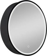 Zrkadlová skrinka s osvetlením SAT 60x60 cm čierna SATZGALED60CE