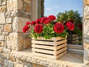 AMADEA Drevený obal s kvetináčom, 27x27x20cm Český výrobok