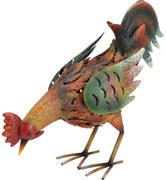 Záhradná kovová dekorácia Kohút, 38 x 11 x 27,5 cm