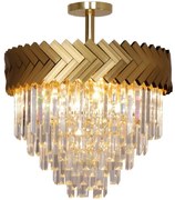 Zuma Line C23910/9 - Luster na tyči LYON 9xE14/40W/230V zlatá