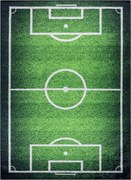 Detský koberec protišmykový BAMBINO 58690 futbalové ihrisko, zelený