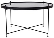 Čierny okrúhly konferenčný stolík ø 70 cm Venezia - House Nordic