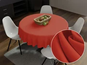 Biante Dekoračný okrúhly obrus Rongo RG-088 Tehlovo červený Ø 110 cm