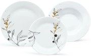 Arôme Home 18-dielna jedálenská súprava Vŕba, extra biela